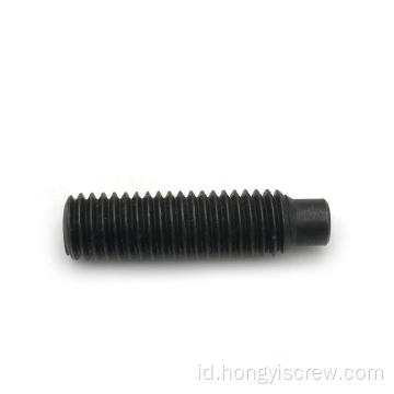 DIN915FULL Black Dog Point Hexagon Socket Grub Screw